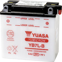 Yuasa Deschis Baterie Motocicleta YB7L-B cu Capacitatea 8Ah și 124Wh