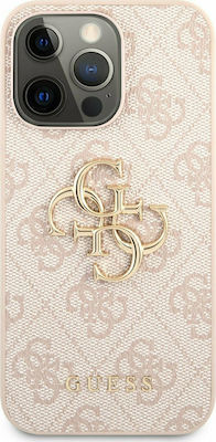 Guess 4G Metal Logo Umschlag Rückseite Synthetisch Rosa (iPhone 13 Pro Max) GUHCP13X4GMGPI