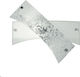 Ondaluce Modern Lamp Wall with Socket E14 Silver 35x25cm