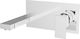 Ottone Meloda Lexus Built-in Mixer & Spout Set for for Bathroom Sink 1 Exit Silver