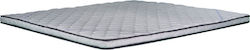 AttikaStrom Double Foam Mattress Topper Foam with Elastic Straps 140x190x5cm