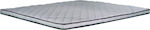 AttikaStrom Semi Double Foam Mattress Topper Foam with Elastic Straps 130x200x5cm