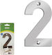 Amig Sign with Number in Silver Color Inox 10cm 27713