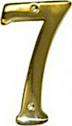 FFG Placă cu Număr 7 în Auriu Culoare 6cm 25583 FFG Placă cu Număr 7 în Auriu Culoare 6cm 25583