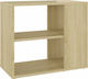 Shelving Unit Floor Sonoma Oak 60x30x50cm