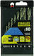 Stanley Set 10 Burghie pentru Metal