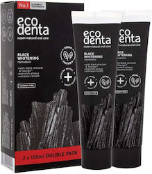 Ecodenta Black Whitening Toothpaste Zahnpasta mit Aktivkohle für Aufhellung 200ml