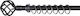 Extendable Metallic Curtain Pole Murchia Single 120-210cm Black / Silver