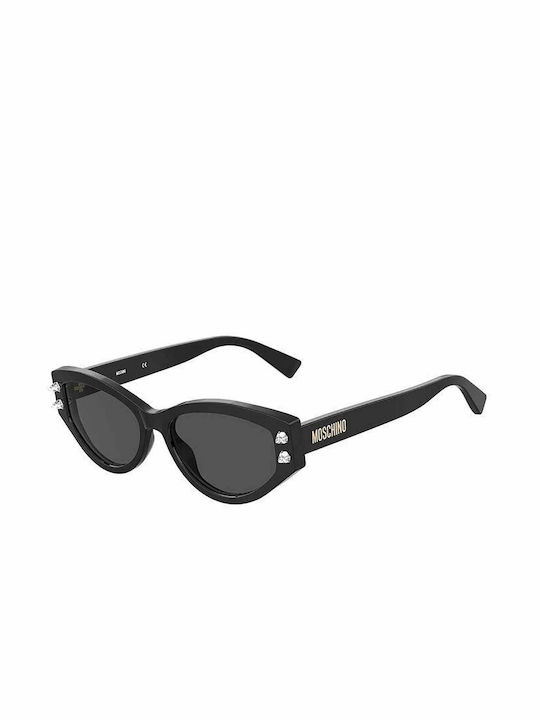 Moschino Sonnenbrillen mit Schwarz Rahmen und Schwarz Linse MOS109/S 807/IR