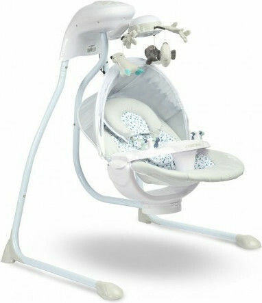 Caretero Electric Relax pentru Bebeluși Leagăn Raffi cu Muzică Gri pentru Copil până la 12kg