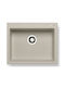 Pyramis Istros 1B 070103911 Drop-In Мивка от Синтетичен Гранит Ш61xД50см Слонова кост