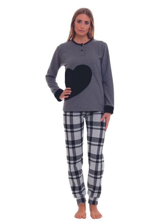 Mypi Women's Winter Pajamas Grey 3064