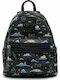 Loungefly Classic Characters on Clouds Mini Kids Bag Backpack Black 22.5cmx11.2cmx26.2cmcm Disney Classic Clouds