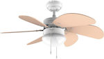 Cecotec Energysilence 3600 Vision Ceiling Fan 92cm with Light Orange