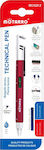 Motarro MC025-2 Pen Ballpoint 1mm with Red Ink