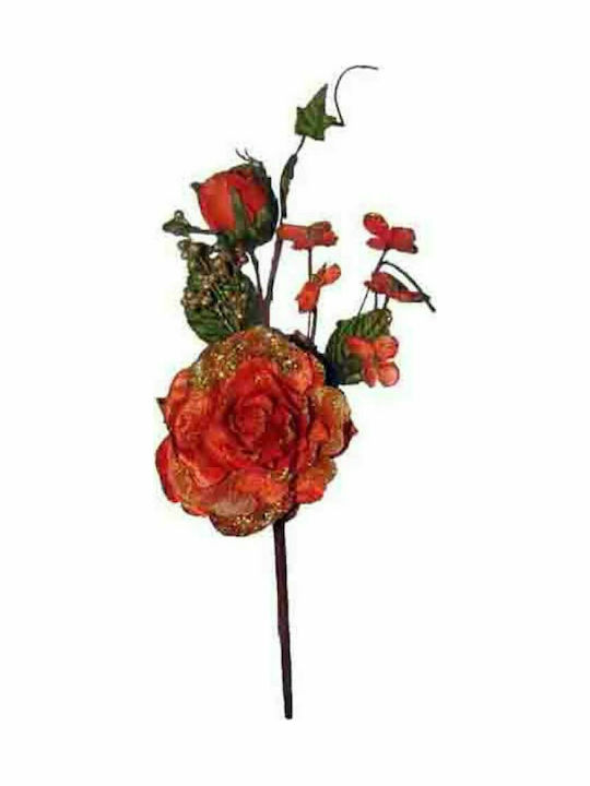 Marhome Crăciun Decorativ Floare Lungime 40cm. Rose