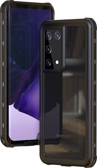 Redpepper 360 Vollschutz Kunststoff 2mm Wasserdicht Schwarz (Galaxy S21 Ultra 5G)