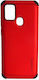 Motomo Umschlag Rückseite Kunststoff Rot (Galaxy A21s)