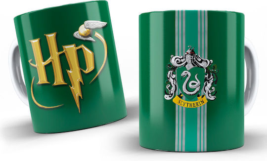 Harry Potter Slytherin Κούπα Κεραμική Πράσινη