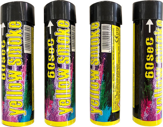 Mavipy Smoke Tube Firework with Duration 60 Seconds Yellow 4pcs