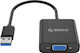 Orico USB-A Male To VGA Female Converter 1 Piece UTV-BK-BP