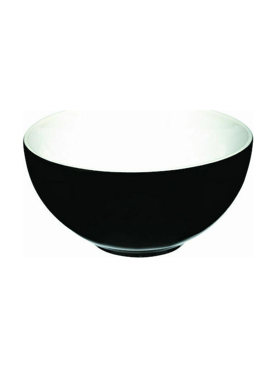 Secret de Gourmet Bol de Servire pentru Cereale Rotund Ceramică Negru cu Diametru 14buc