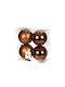Hängendes Kugel Ornament Ornament Kunststoff Kupfer 10cm Set 4Stück