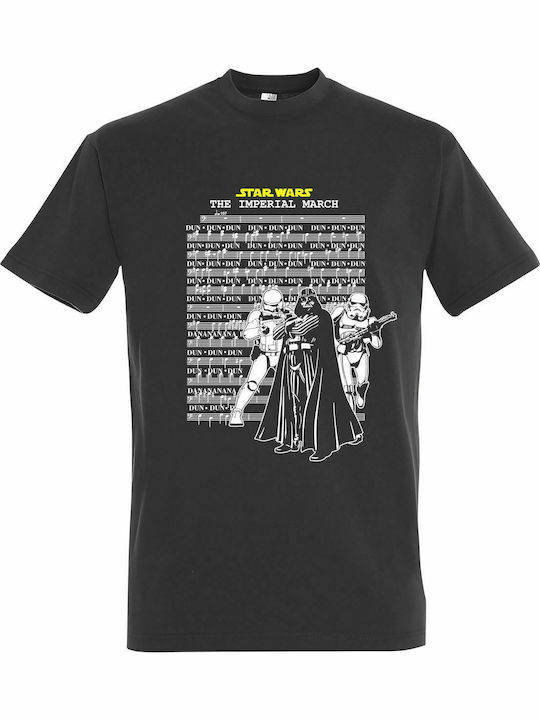 T-shirt Unisex " The Imperial March, Star Wars", Dark grey