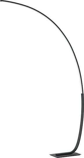Ondaluce LED Floor Lamp H160xW14.5cm. with Warm White Light Black