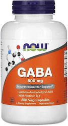 Now Foods GABA 500mg 200 Capsule din plante med...