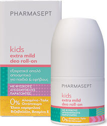 Pharmasept Kids Extra Mild Αποσμητικό σε Roll-On Χωρίς Αλουμίνιο 50ml