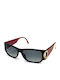 Dior Women's Sunglasses with Black Plastic Frame and Black Gradient Lens 2659 91
