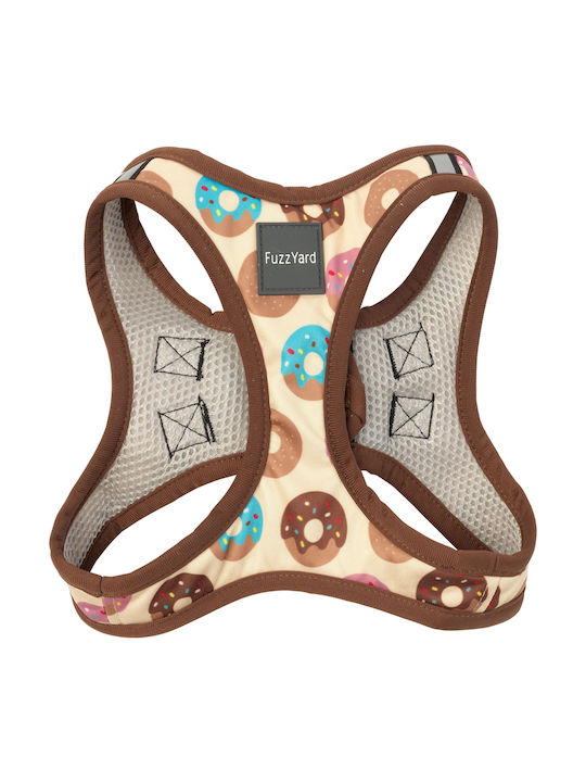 Fuzzyard Σαμαράκι Σκύλου Γιλέκο Step In Go Nuts Donat Καφέ Extra Large 67 - 71cm