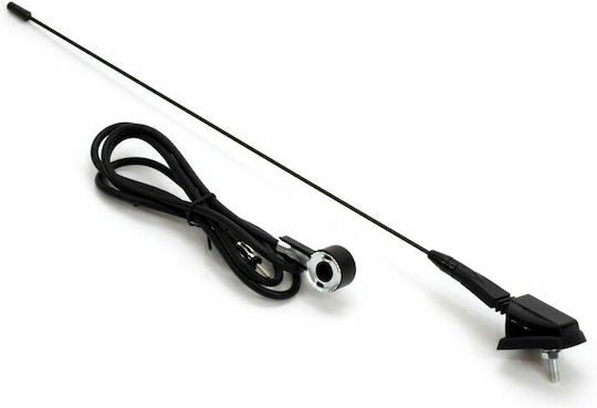 AMiO Κεραία Αυτοκινήτου Οροφής Βιδωτή 41cm Φ5mm με Καλωδιο 1.4m /AM