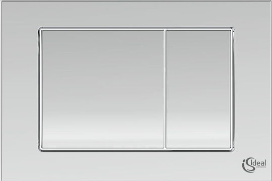 Ideal Standard Septa Pro M1 Πλακέτα για Καζανάκια Διπλής Λειτουργίας Inox