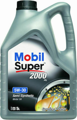 Mobil Συνθετικό Λάδι Αυτοκινήτου Super 2000 5W-30 5lt