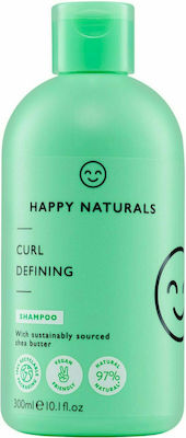 Happy Naturals Curl Defining Shampoos Wiederaufbau/Ernährung für Trockenes Haar 1x300ml