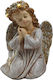 Iliadis Illuminated Christmas Plastic Figure Cherub Gray Height 20cm
