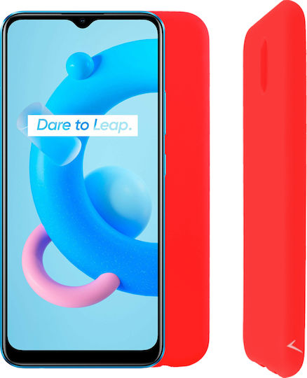 Volte-Tel Camera Guard Back Cover Σιλικόνης Κόκκινο (Realme C11 2021)
