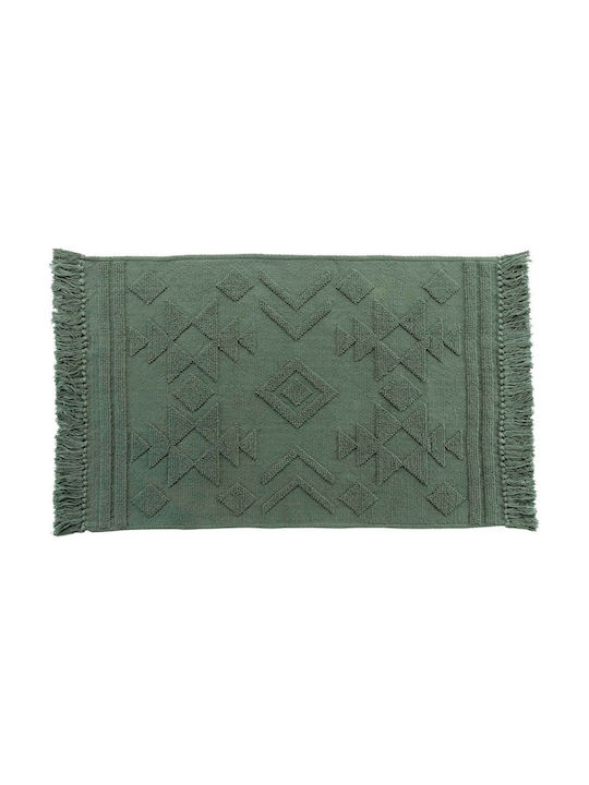 Kipper Cilaos Covor De exterior Rectangular Bumbac cu franjuri Khaki