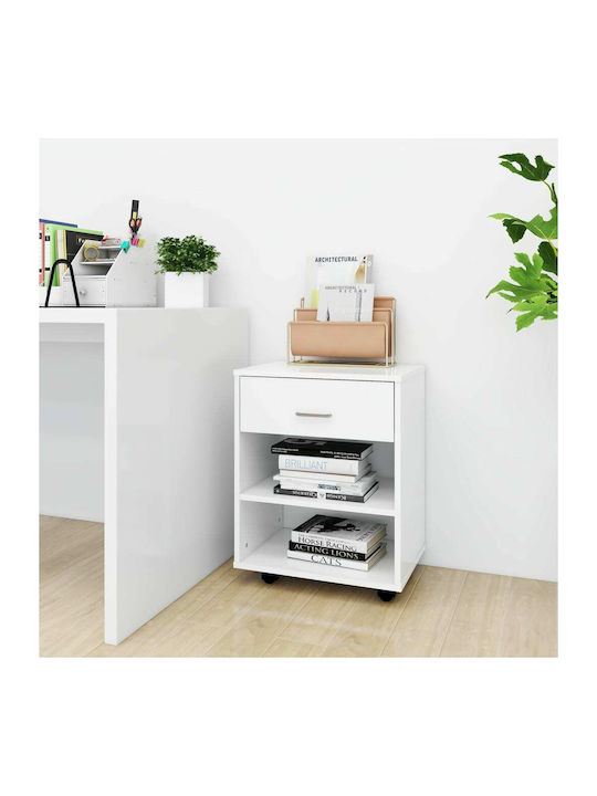 Office Storage Chipboard Cabinet With Wheels & ...