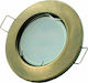 Avide ABGU10F-N-CO Round Metallic Recessed Spot with Socket GU10 Copper 8.1x8.1cm. 1pcs