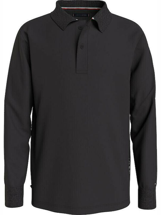Tommy Hilfiger Kids' Polo Long Sleeve Black Ess...