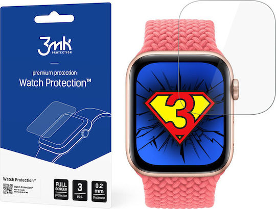 3MK Premium 3er-Pack Displayschutzfolie für das Apple Watch 40mm,Apple Watch 4/5/6/SE 40mm 3Stück