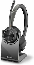 Plantronics Voyager 4320 Cască VOIP UC Wireless Headset with Charge Stand / USB-A