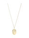 Fossil Vintage Motifs Κολιέ από Επιχρυσωμένο Ατσάλι