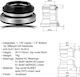Author Ahead Bicycle Fork Cups 1 1/8 - 1.5"