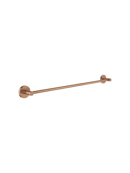 Grohe New Essentials Single Wall-Mounted Bathroom Rail ​60x5.4cm Brushed Warm Sunset