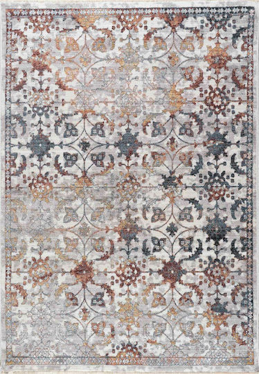 Polcarpet 5088 Modern Bedroom Rugs Set Mystic Kilvana Silver / Rose 3pcs