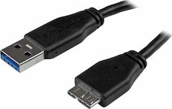 StarTech USB3AUB3MS Reguläres USB 3.0 in Micro-USB-Kabel 3m Schwarz